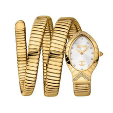 Load image into Gallery viewer, Just Cavalli Classico Lungo White Dial Gold Steel Strap Watch for Women - JC1L248M0025