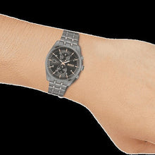 Load image into Gallery viewer, Hugo Boss Skytraveller Chronograph Gunmetal Grey Dial Grey Steel Strap Watch for Men - 1514153
