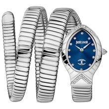 Load image into Gallery viewer, Just Cavalli Classico Lungo Blue Dial Silver Steel Strap Watch for Women - JC1L248M0015