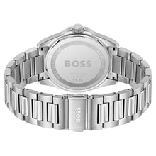 Load image into Gallery viewer, Hugo Boss Strike Black Dial Silver Steel Strap Watch for Men - 1514170