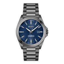 Load image into Gallery viewer, Hugo Boss Strike Blue Dial Gunmetal Grey Steel Strap Watch for Men - 1514175