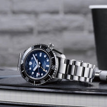 Load image into Gallery viewer, Seiko Prospex Diver Scuba Automatic Blue Dial Silver Steel Strap Watch for Men - SBEJ021