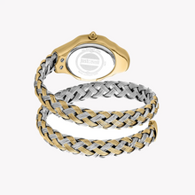 Load image into Gallery viewer, Just Cavalli Twined Mother of Pearl Dial Two Tone Steel Strap Watch for Women  - JC1L305M0055