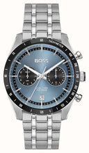 Load image into Gallery viewer, Hugo Boss Tourmaster Chronograph Blue Dial Silver Steel Strap Watch for Men - 1514286