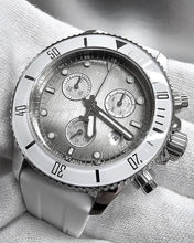 Load image into Gallery viewer, Tissot Seastar 1000 Chronograph Grey Dial White Rubber Strap Watch for Men - T120.217.17.011.00