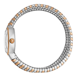 Just Cavalli After Party Silver Dial Two Tone Steel Strap Watch for Women - JC1L269M0065