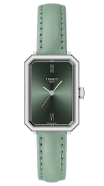 Tissot SRV Green Dial Green Leather Strap Watch for Women - T160.110.16.093.00