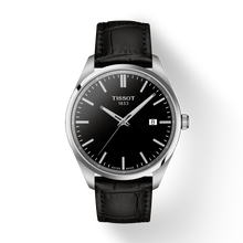 Load image into Gallery viewer, Tissot PR 100 Black Dial Black Leather Strap Watch for Men - T150.410.16.051.00