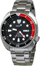 Load image into Gallery viewer, Seiko Prospex Turtle Divers Automatic Black Dial Silver Steel Strap Watch for Men - SRP789J1