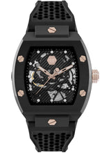 Load image into Gallery viewer, Philipp Plein The $Keleton Black Dial Black Silicone Strap Watch for Men - PWVBA0523
