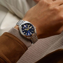 Load image into Gallery viewer, Seiko 5 Sports Automatic Blue Dial Silver Steel Strap Watch for Men - SRPL55K1