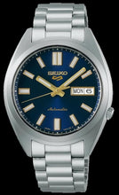 Load image into Gallery viewer, Seiko 5 Sports Automatic Blue Dial Silver Steel Strap Watch for Men - SRPL55K1