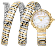 Load image into Gallery viewer, Just Cavalli Enchanting Mother of Pearl Dial Two Tone Steel Strap Watch for Women - JC1L302M0055