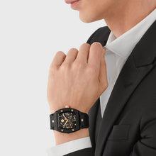 Load image into Gallery viewer, Philipp Plein The $Keleton Black Dial Black Silicone Strap Watch for Men - PWVBA0523
