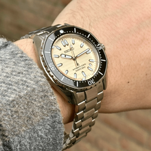 Load image into Gallery viewer, Seiko Prospex Polygonal Divers Automatic Pearl White Dial Silver Steel Strap Watch for Men - SPB481J1