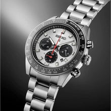 Load image into Gallery viewer, Seiko Prospex Speedtimer Solar Chronograph Silver Dial Silver Steel Strap Watch for Men - SSC911