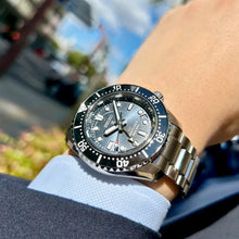 Load image into Gallery viewer, Seiko Prospex Diver Scuba Automatic Blue Dial Silver Steel Strap Watch for Men - SBEJ021