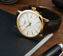 Load image into Gallery viewer, Tissot Classic Dream Ivory Dial Brown Leather Strap Watch for Men - T129.410.36.261.00