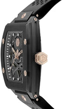 Load image into Gallery viewer, Philipp Plein The $Keleton Black Dial Black Silicone Strap Watch for Men - PWVBA0523