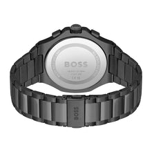 Load image into Gallery viewer, Hugo Boss Taper Chronograph Black Dial Black Steel Strap Watch for Men - 1514088