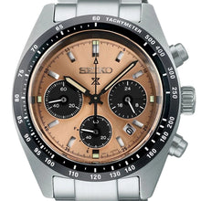 Load image into Gallery viewer, Seiko Solar Prospex Diver Speedtimer Chronograph Limited Edition Brown Dial Silver Steel Strap Watch for Men - SSC951