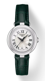 Tissot Bellissima Small Lady Mother of Pearl Dial Green Leather Strap Watch for Women - T126.010.16.113.02