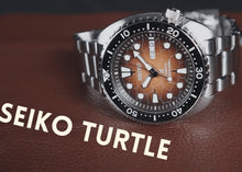 Load image into Gallery viewer, Seiko Prospex US Special Edition King Turtle Automatic Brown Dial Silver Steel Strap Watch for Men - SRPH55