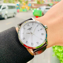 Load image into Gallery viewer, Tissot T Classic Dream Quartz White Dial Brown Leather Strap Watch for Men - T129.410.16.013.00