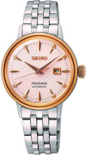 Load image into Gallery viewer, Seiko Presage Cocktail Time Automatic Diamonds White Dial Silver Steel Strap Watch for Women - SRE012J1