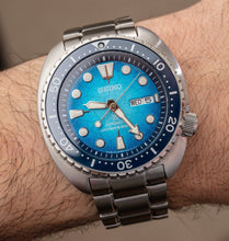 Load image into Gallery viewer, Seiko US Special Edition Automatic Green Dial Silver Steel Strap Watch for Men - SRPH57
