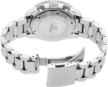 Load image into Gallery viewer, Seiko Prospex Speedtimer Solar Chronograph Grey Dial Silver Steel Strap Watch for Men - SSC939