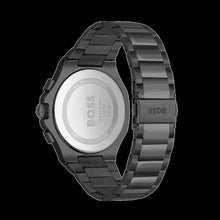 Load image into Gallery viewer, Hugo Boss Taper Chronograph Black Dial Black Steel Strap Watch for Men - 1514088