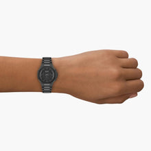 Load image into Gallery viewer, Hugo Boss Taper Chronograph Black Dial Black Steel Strap Watch for Men - 1514088