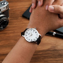 Load image into Gallery viewer, Tissot T Classic Dream Quartz White Dial Brown Leather Strap Watch for Men - T129.410.16.013.00
