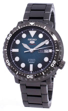 Load image into Gallery viewer, Seiko 5 Sports Automatic Turquoise Dial Grey Steel Strap Watch for Men - SRPC65J1