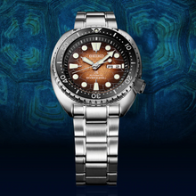 Load image into Gallery viewer, Seiko Prospex US Special Edition King Turtle Automatic Brown Dial Silver Steel Strap Watch for Men - SRPH55