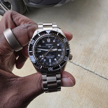 Load image into Gallery viewer, Seiko Prospex Diver Scuba Automatic Blue Dial Silver Steel Strap Watch for Men - SBEJ021