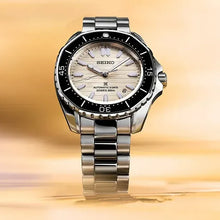 Load image into Gallery viewer, Seiko Prospex Polygonal Divers Automatic Pearl White Dial Silver Steel Strap Watch for Men - SPB481J1