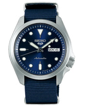 Load image into Gallery viewer, Seiko 5 Sports Automatic Blue Dial Blue Nylon Strap Watch for Men - SRPE63K1