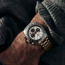 Load image into Gallery viewer, Seiko Prospex Speedtimer Solar Chronograph Silver Dial Silver Steel Strap Watch for Men - SSC911