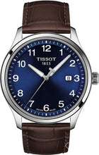 Load image into Gallery viewer, Tissot T-Sport Gent XL Blue Dial Brown Leather Strap Watch for Men - T116.410.16.047.00