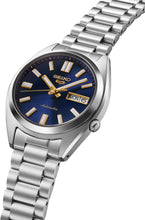 Load image into Gallery viewer, Seiko 5 Sports Automatic Blue Dial Silver Steel Strap Watch for Men - SRPL55K1