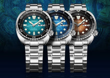 Load image into Gallery viewer, Seiko Prospex US Special Edition King Turtle Automatic Brown Dial Silver Steel Strap Watch for Men - SRPH55