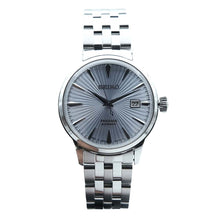 Load image into Gallery viewer, Seiko Presage Cocktail Time Automatic Ice Blue Dial Silver Steel Strap Watch for Men - SRPE19J1