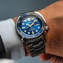 Load image into Gallery viewer, Seiko Prospex Save The Ocean Diver's Automatic Blue Dial Silver Steel Strap Watch for Men - SRPD21J1