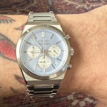 Load image into Gallery viewer, Seiko Conceptual Chronograph Ice Blue Dial Silver Steel Strap Watch for Men - SSB459P1