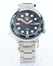 Load image into Gallery viewer, Seiko 5 Sports Automatic Blue Dial Silver Steel Strap Watch for Men - SRPC63J1