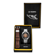 Load image into Gallery viewer, Seiko Prospex US Special Edition King Turtle Automatic Brown Dial Silver Steel Strap Watch for Men - SRPH55