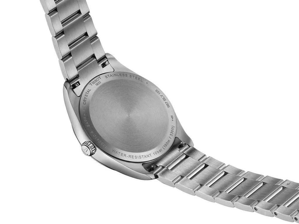 Tissot PR 100 Green Dial Silver Steel Strap Watch for Men - T150.410.11.091.00