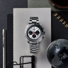 Load image into Gallery viewer, Seiko Prospex Speedtimer Solar Chronograph Silver Dial Silver Steel Strap Watch for Men - SSC911